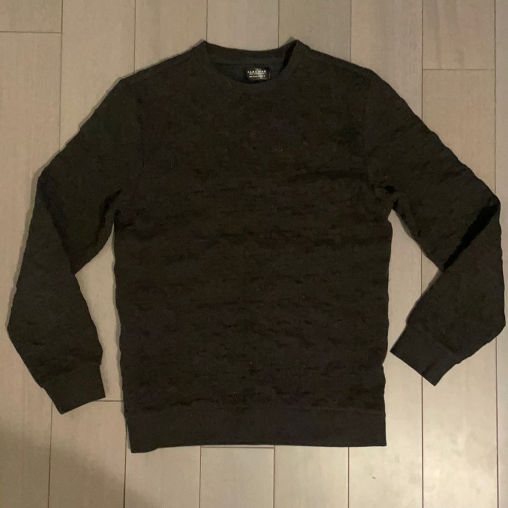 Charcoal Rugged Sweater By Zara Man